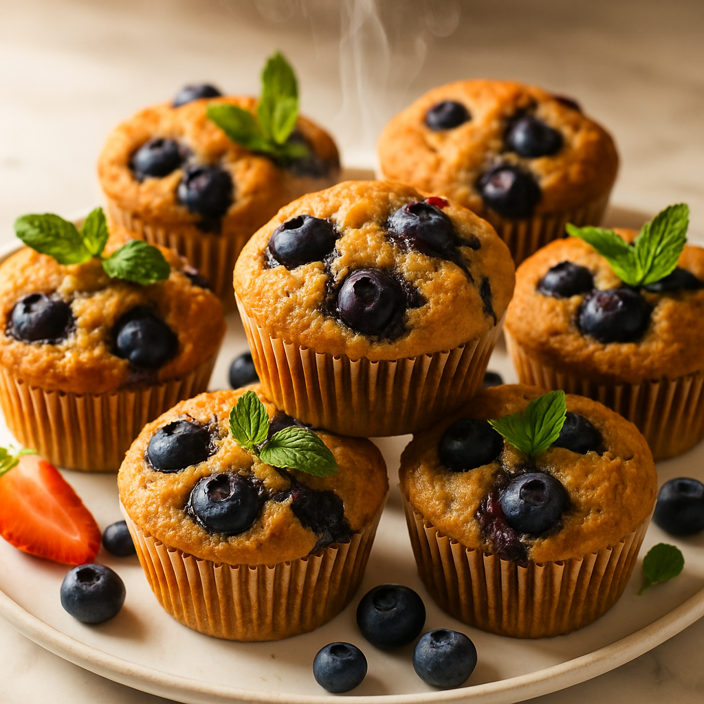 Vegan Blueberry Muffins