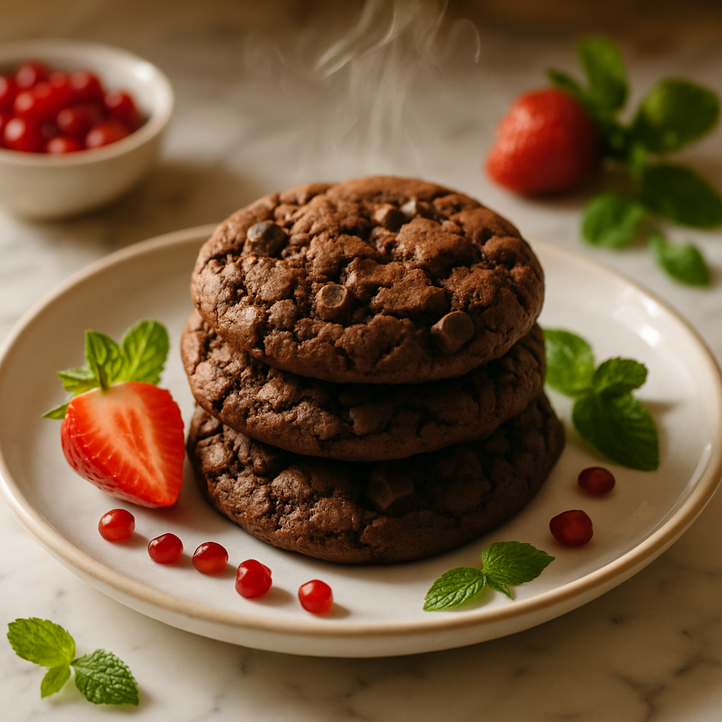 Vegan Double Chocolate Cookies