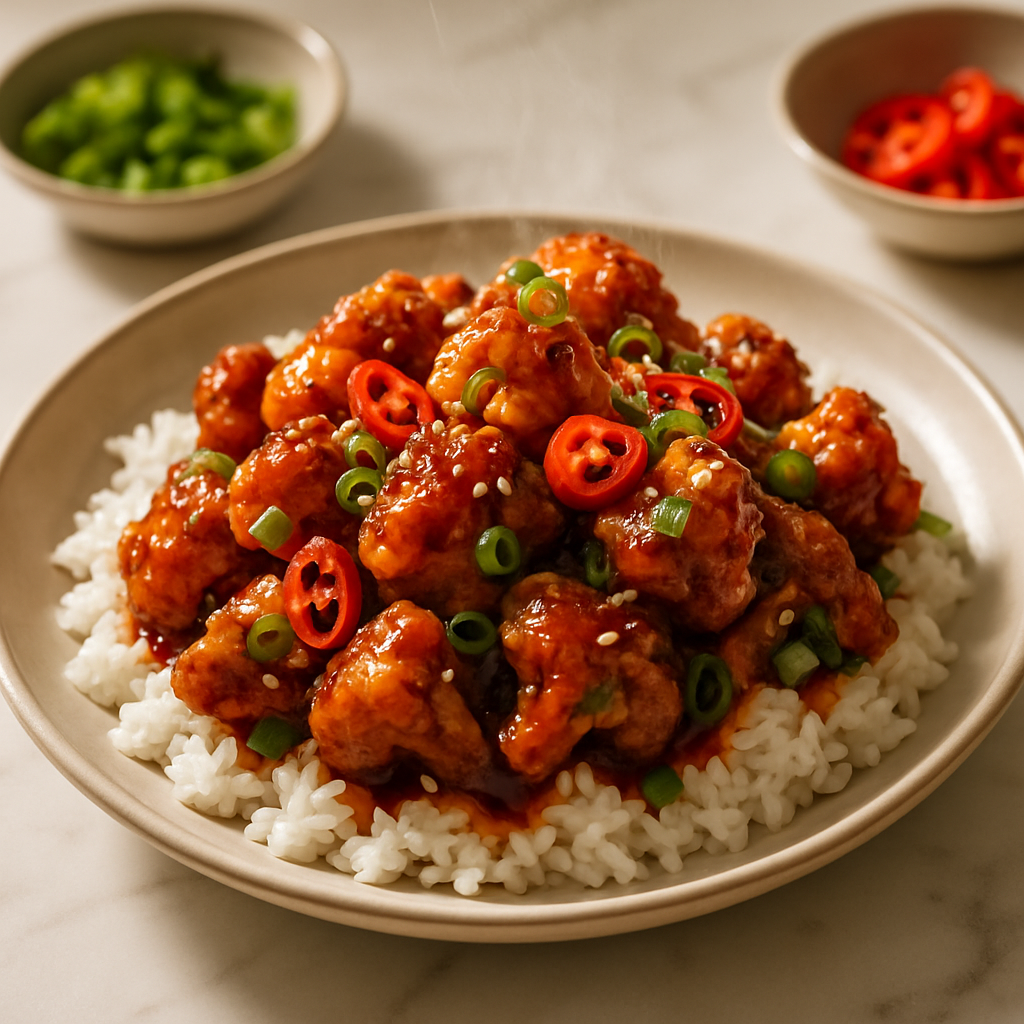 Vegan General Tso Cauliflower