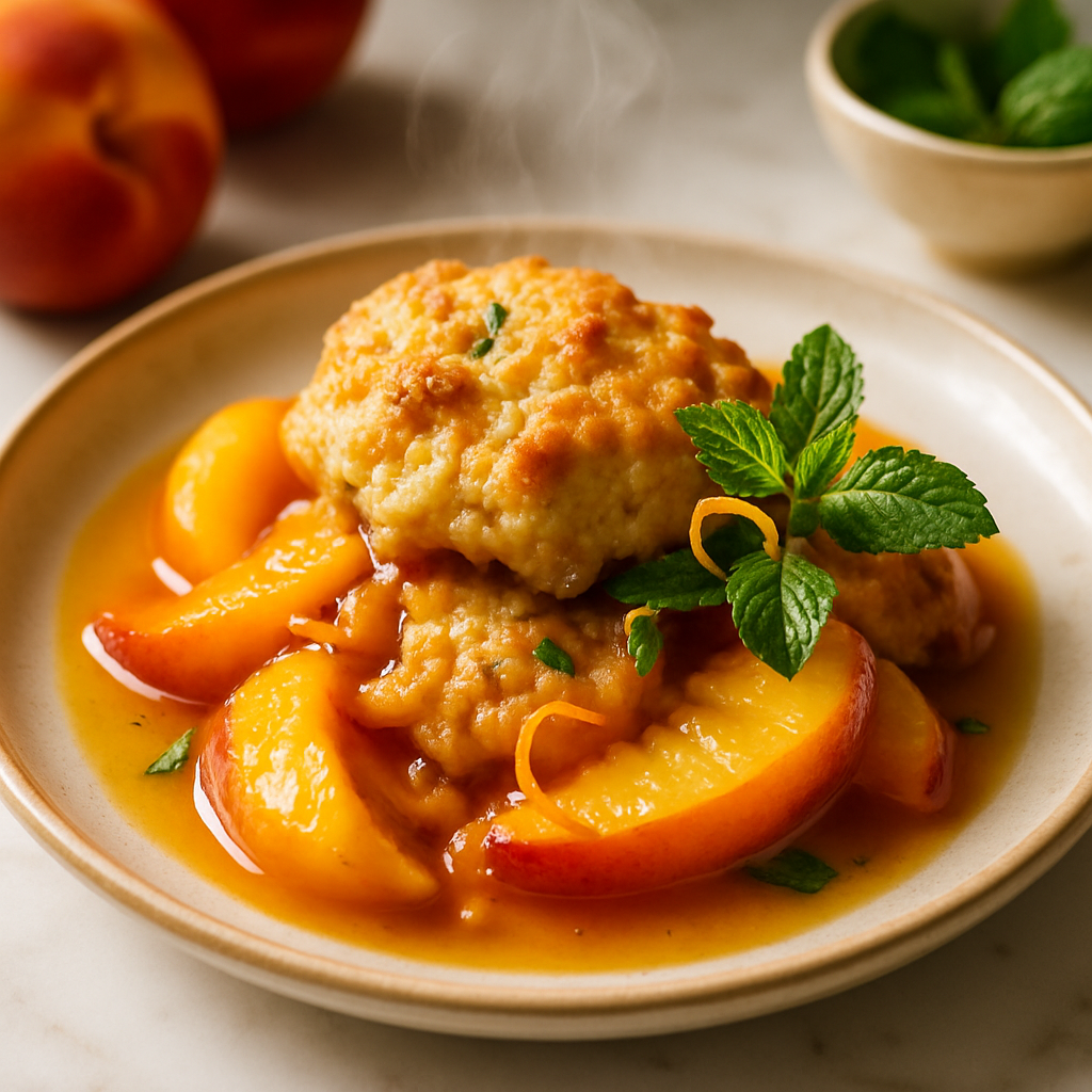 Vegan Peach Cobbler