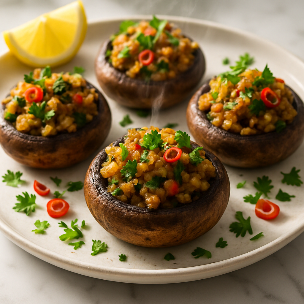 Vegan Stuffed Mushrooms