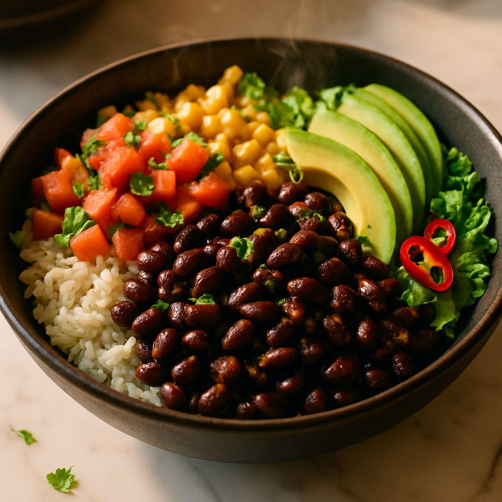 Vegetarian Black Bean Burrito Bowl