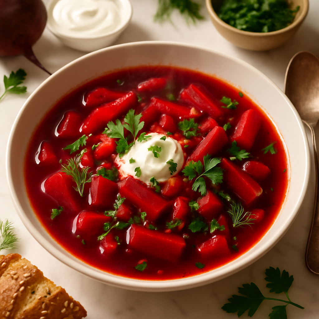 Vibrant Polish Beet Borscht