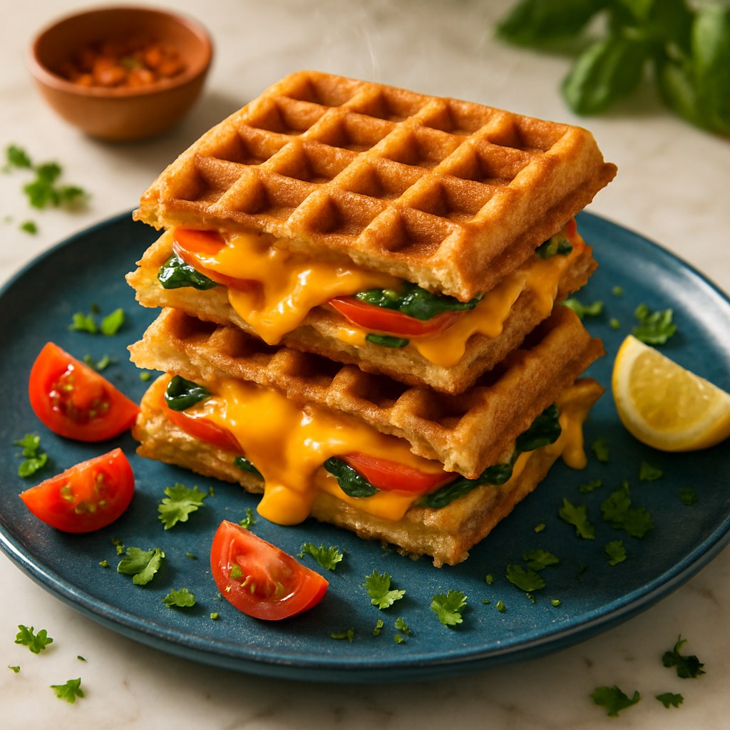 Waffle Grilled Cheese Sandwiches
