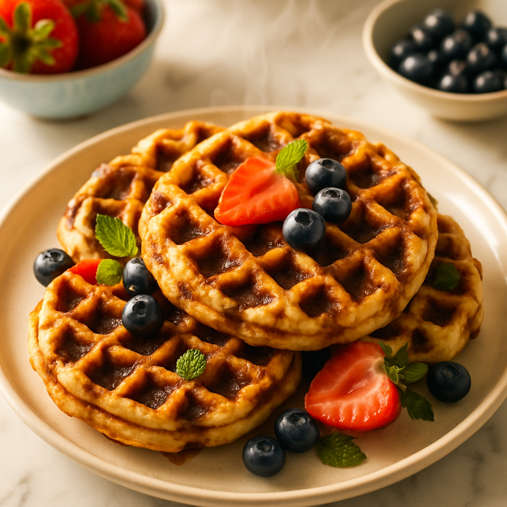 Waffle Iron Cinnamon Rolls