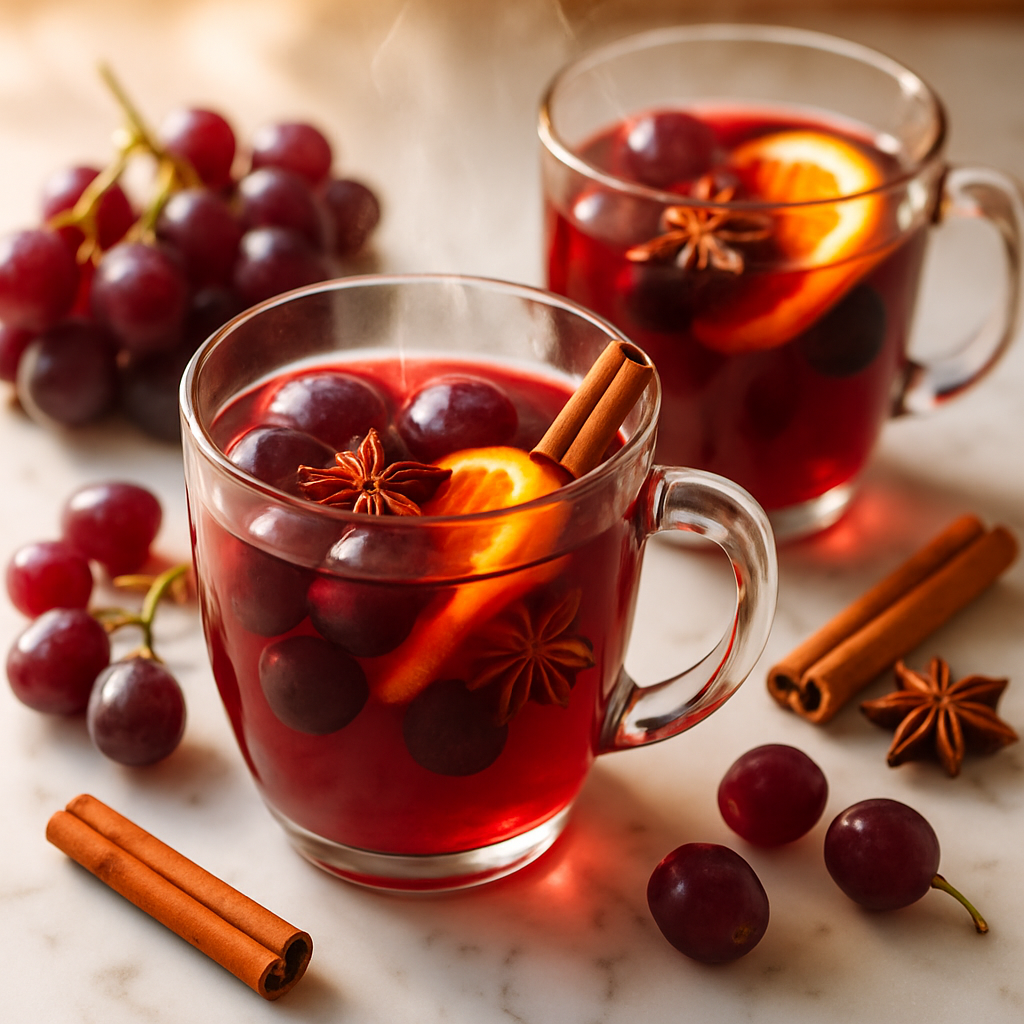 Warm Spiced Grape Juice