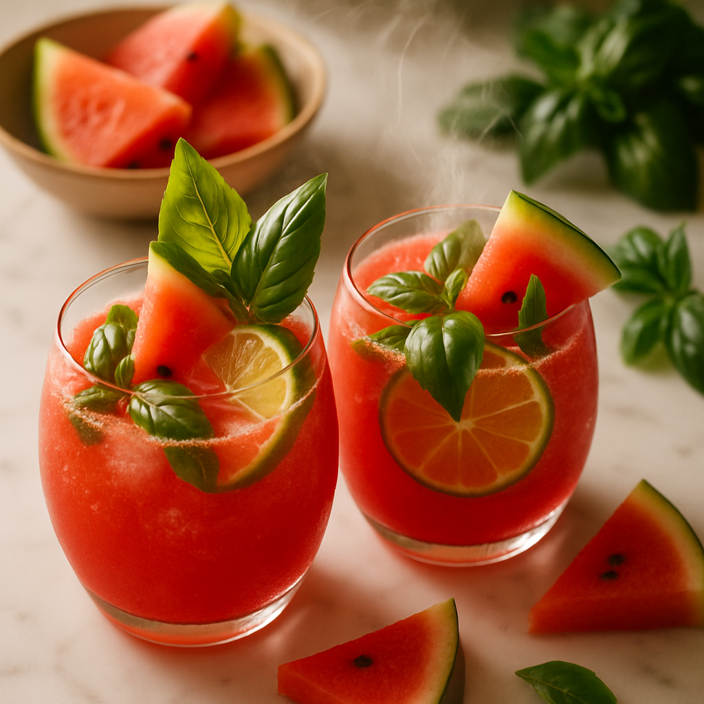 Watermelon Basil Cooler