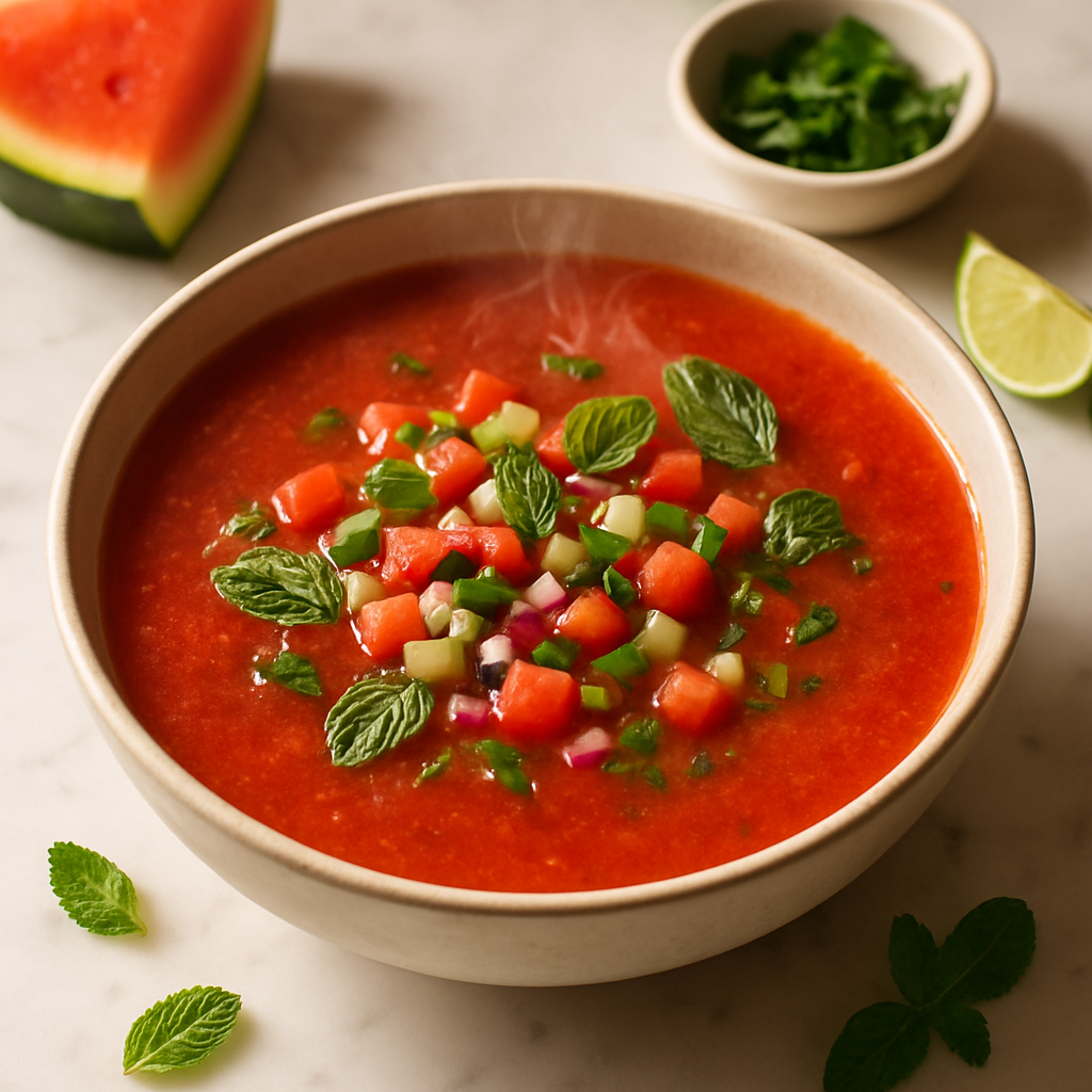Watermelon Mint Gazpacho