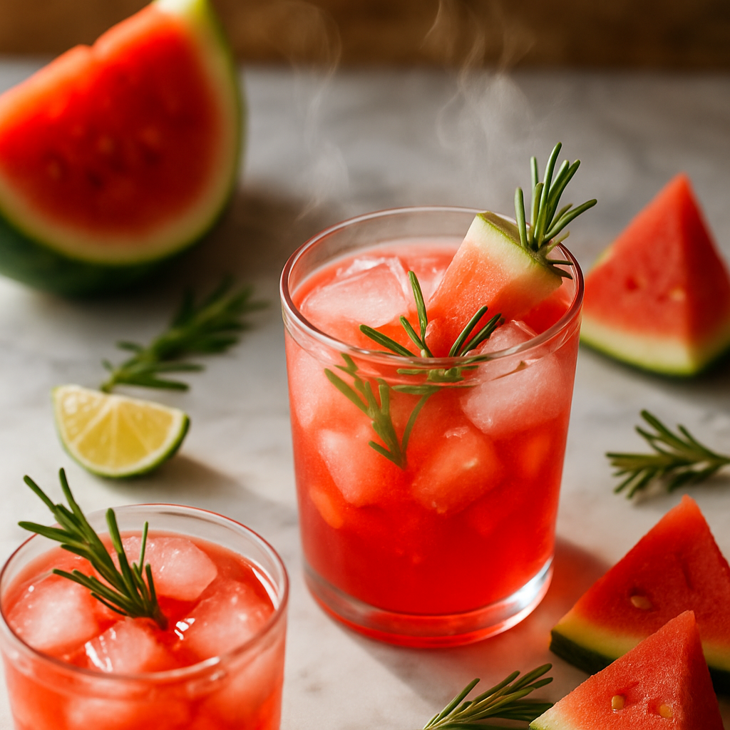 Watermelon Rosemary Water