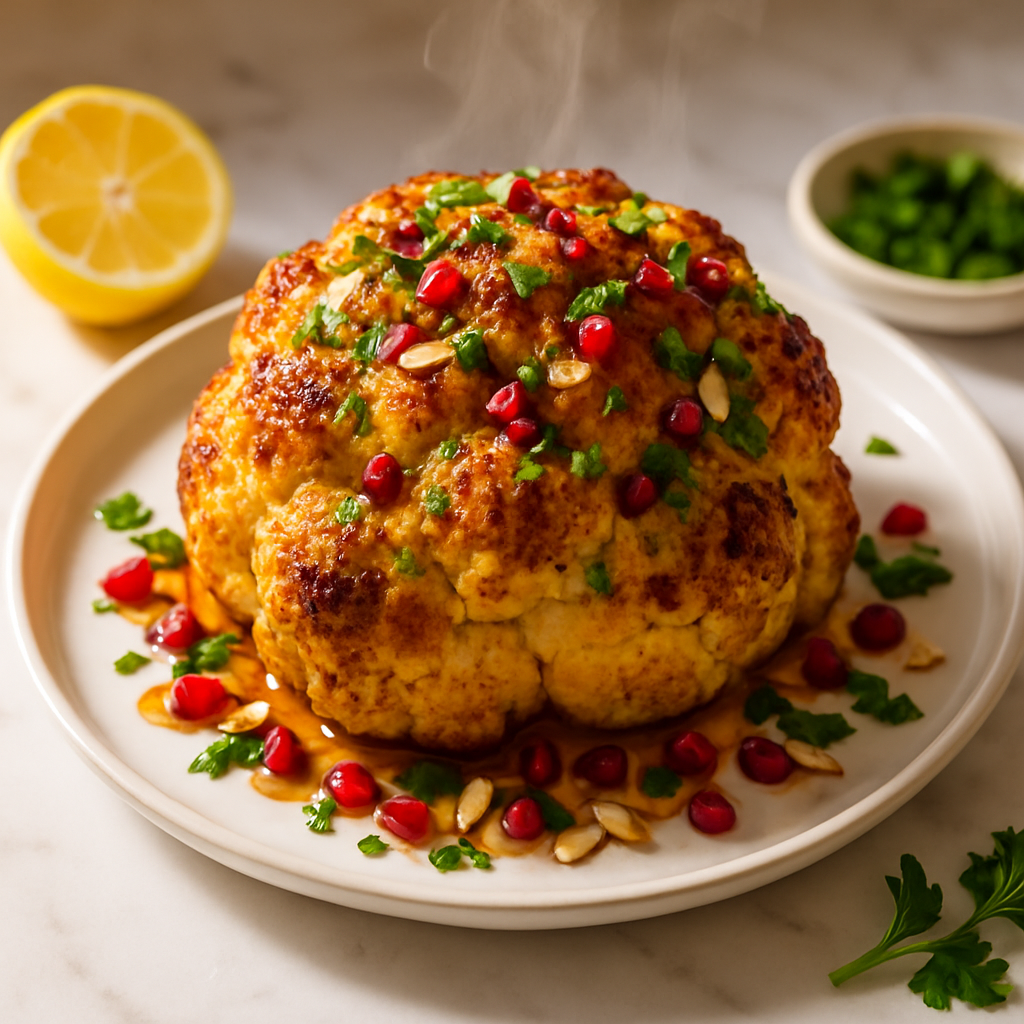 Whole Roasted Cauliflower
