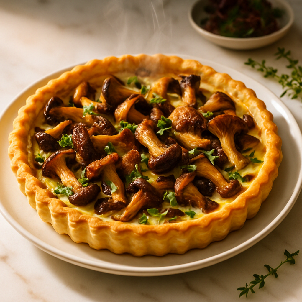 Wild Mushroom and Thyme Tart