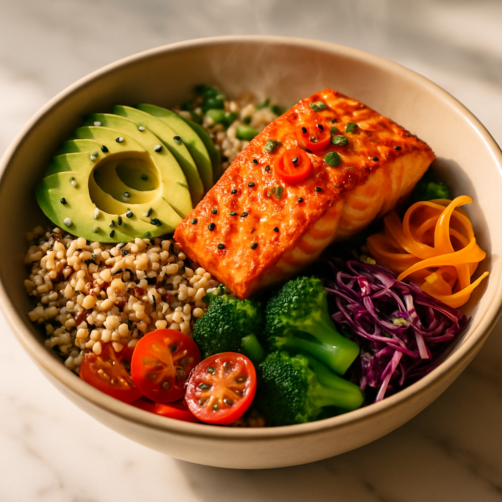 Wild Salmon and Avocado Power Bowl