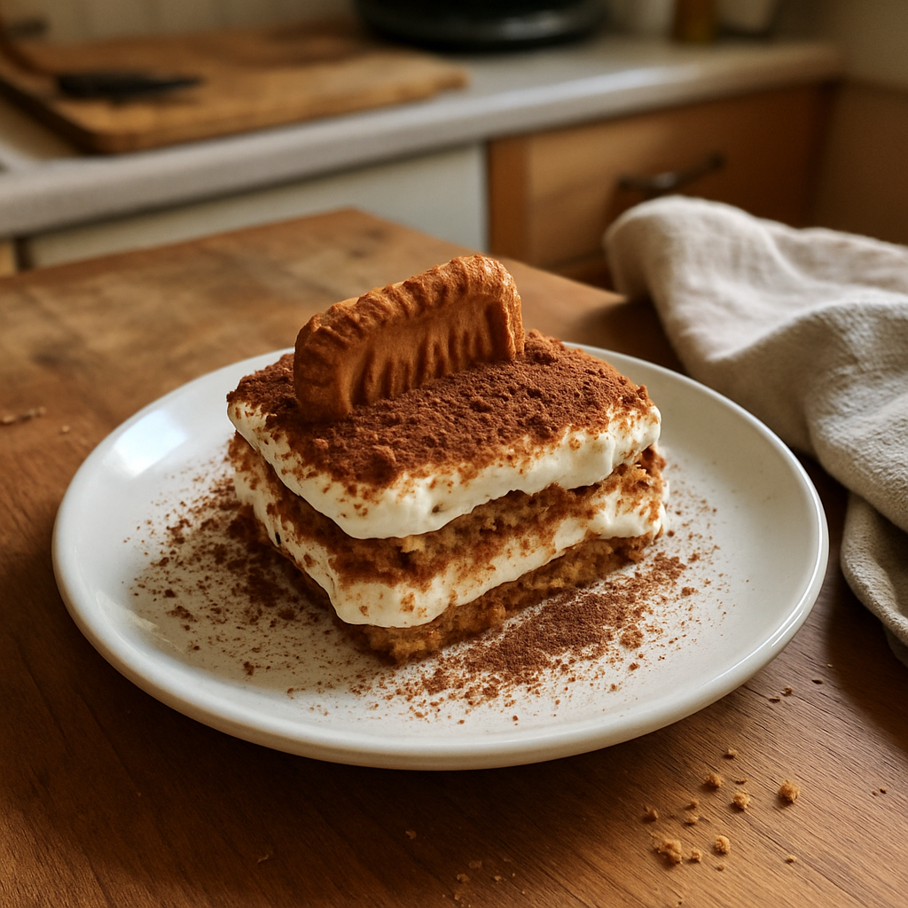 Yogurt Tiramisu No-Bake Biscoff