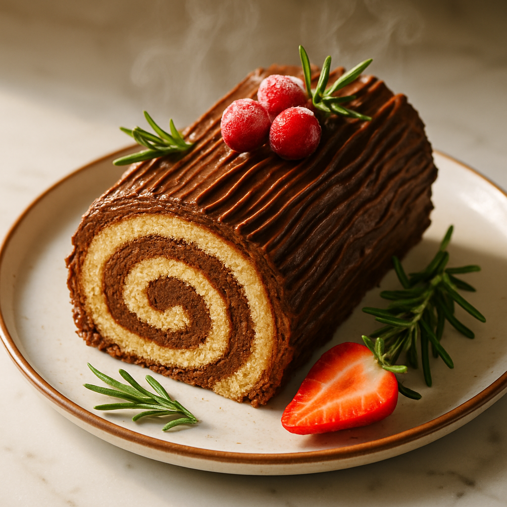 Yule Log Cake