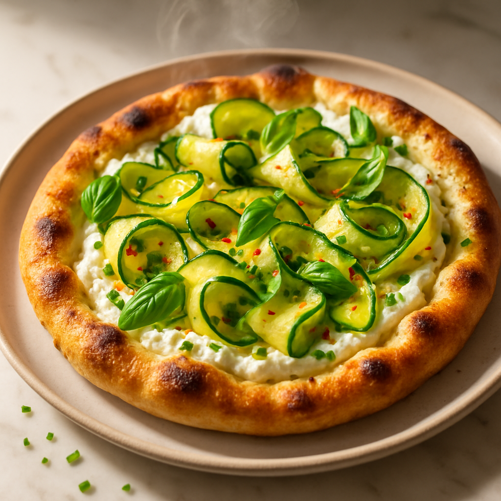Zucchini Ricotta Flatbread